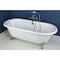 Aqua Eden Clawfoot Bathtubs, 60 L, 30.5 W, White/Polished Chrome, Cast Iron VCTND603017NB1 - alternate 3
